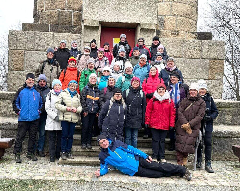 Gruppenfoto der Wandergruppe